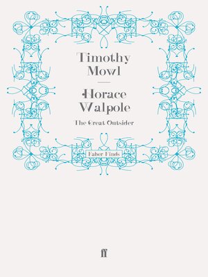 cover image of Horace Walpole